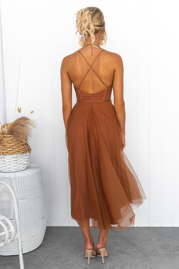 Karen - Tulle Midi Dress