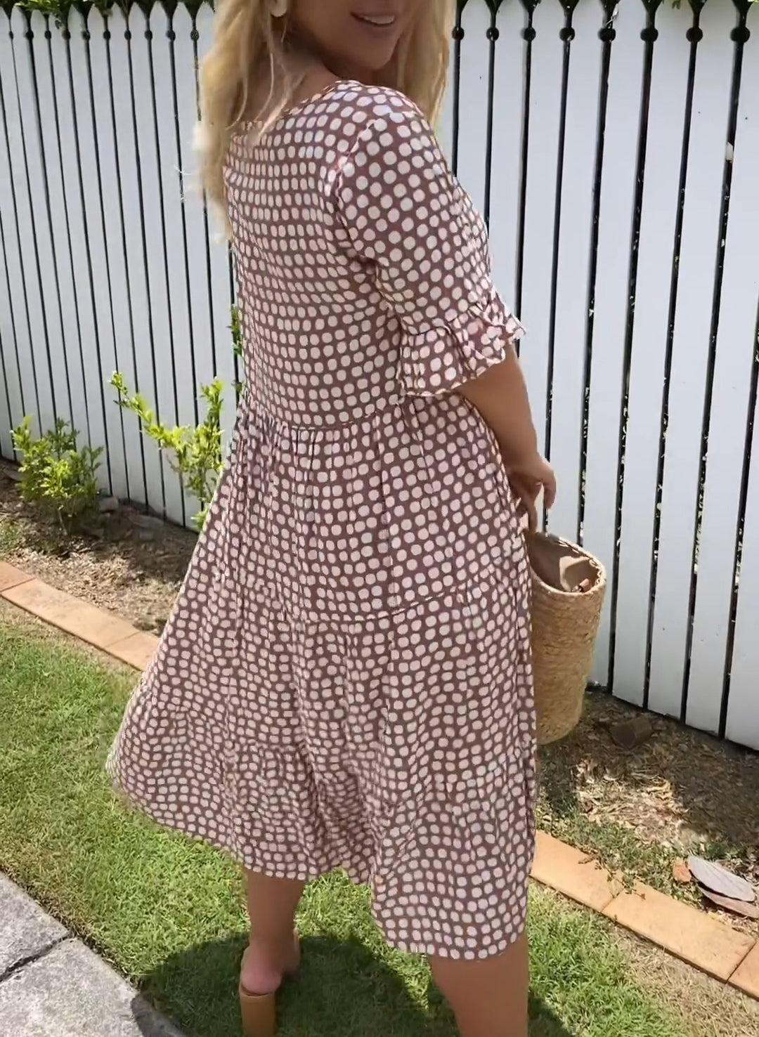 Helen - Tiered Midi Dress