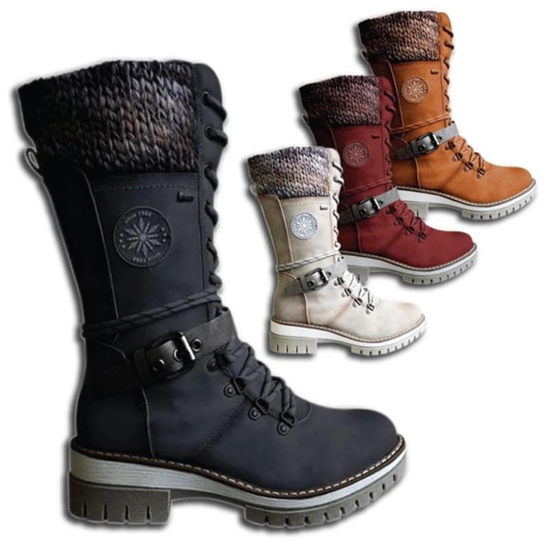 FrostLuxe™ - Premium Waterproof Lace-Up Boots