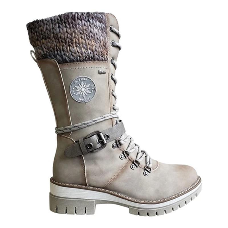 FrostLuxe™ - Premium Waterproof Lace-Up Boots