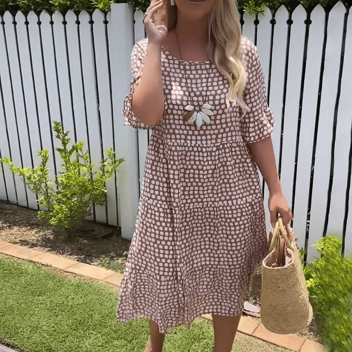 Helen - Tiered Midi Dress