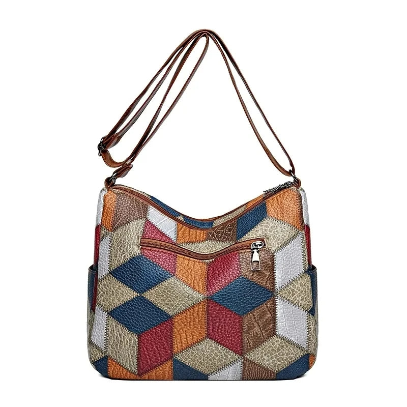 Fern Patchwork Shoulder Bag