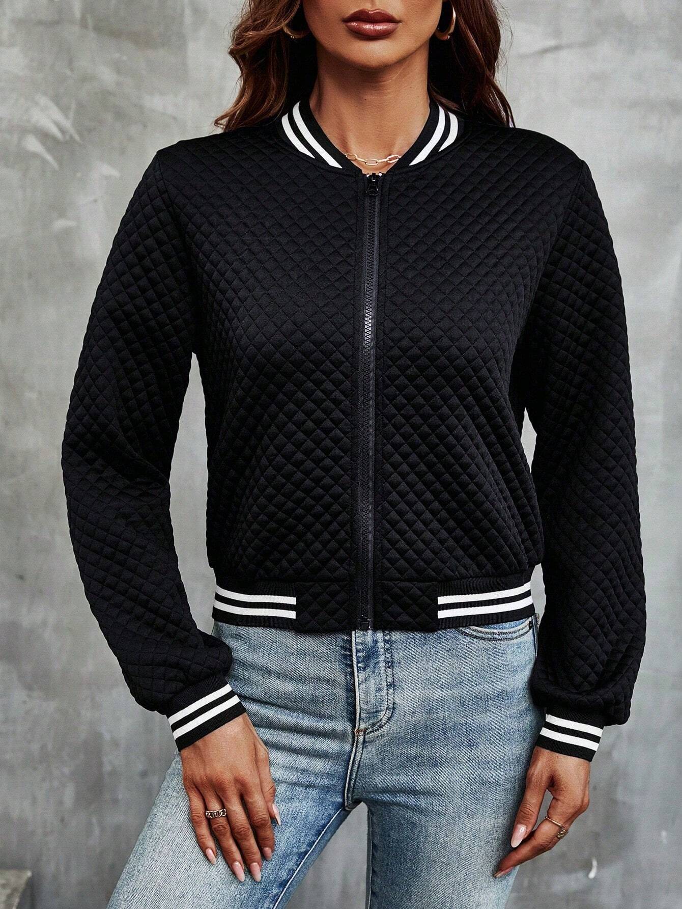 Luna - Cropped Bomber Jacket