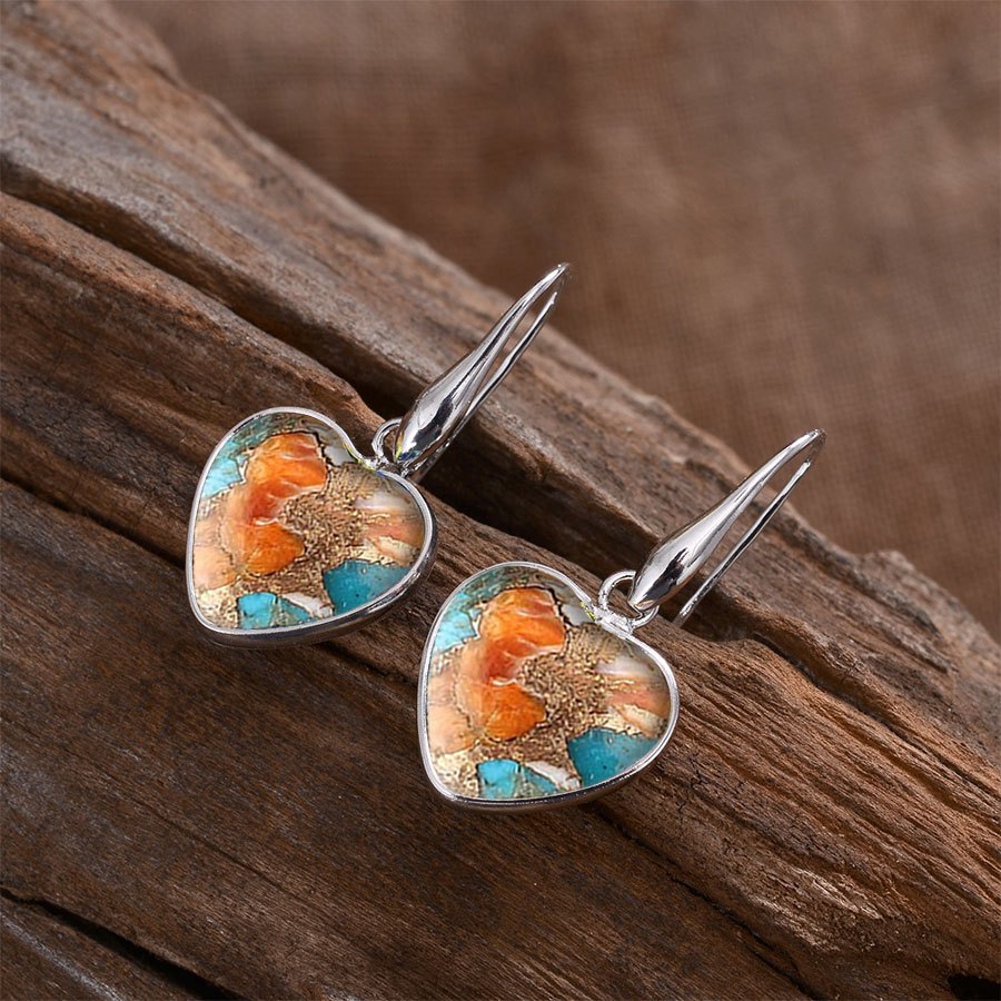 Vintage Bohemian Imitation Turquoise Earrings