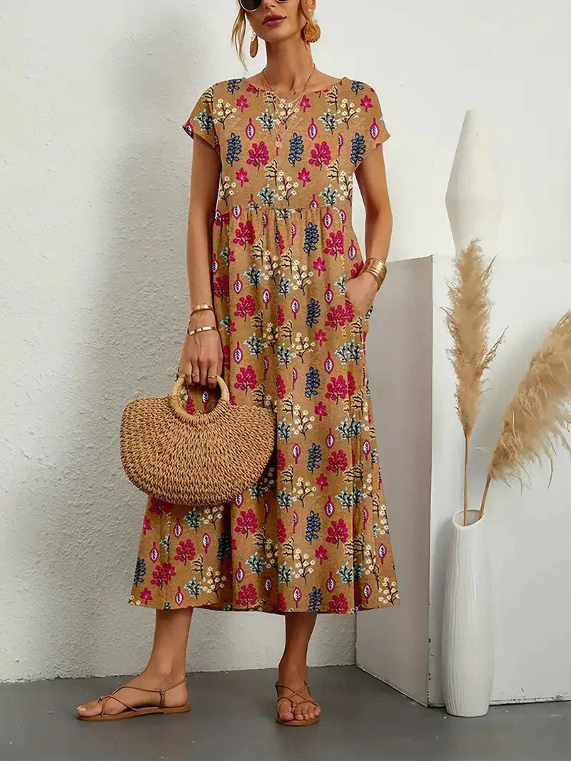 Samantha - Boho Midi Dress