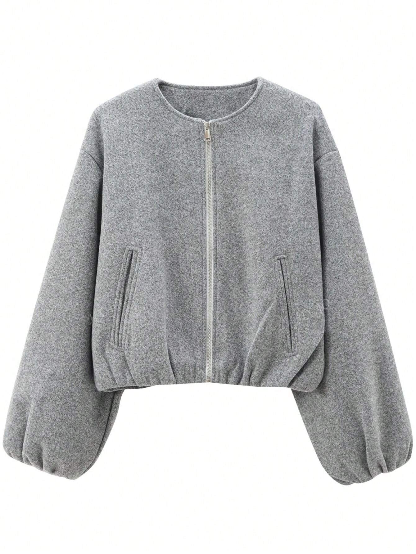 Elena - Casual Velvet Bomber Jacket