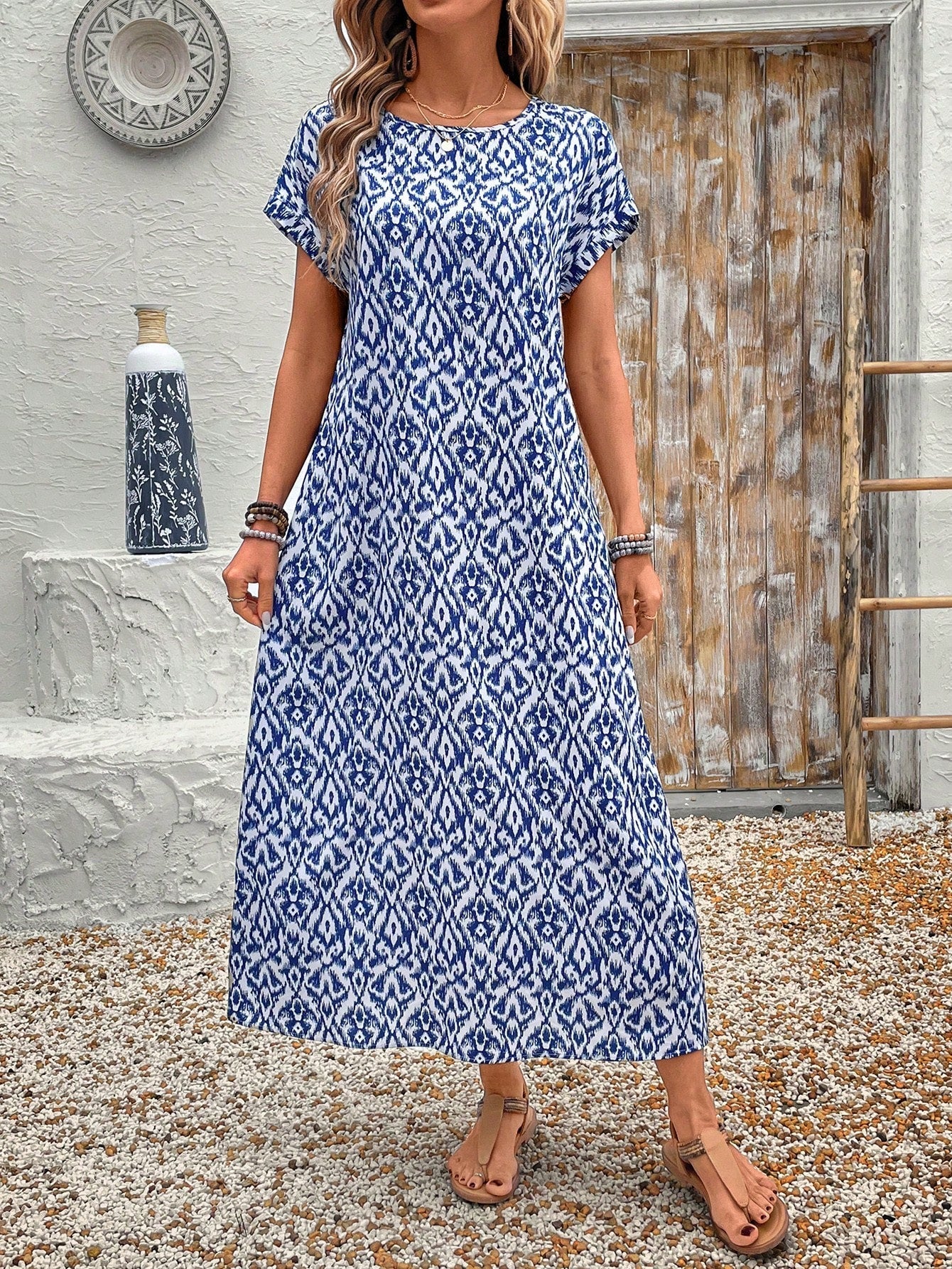 Stella - Casual Batwing Tunic Dress