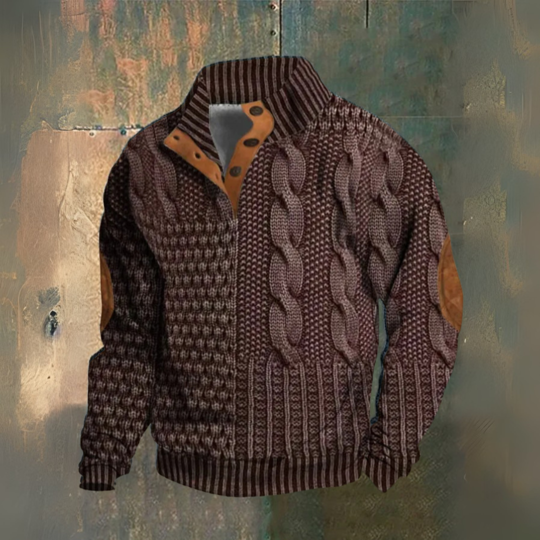 RICCARDO™|HIGH COLLAR SWEATSHIRT