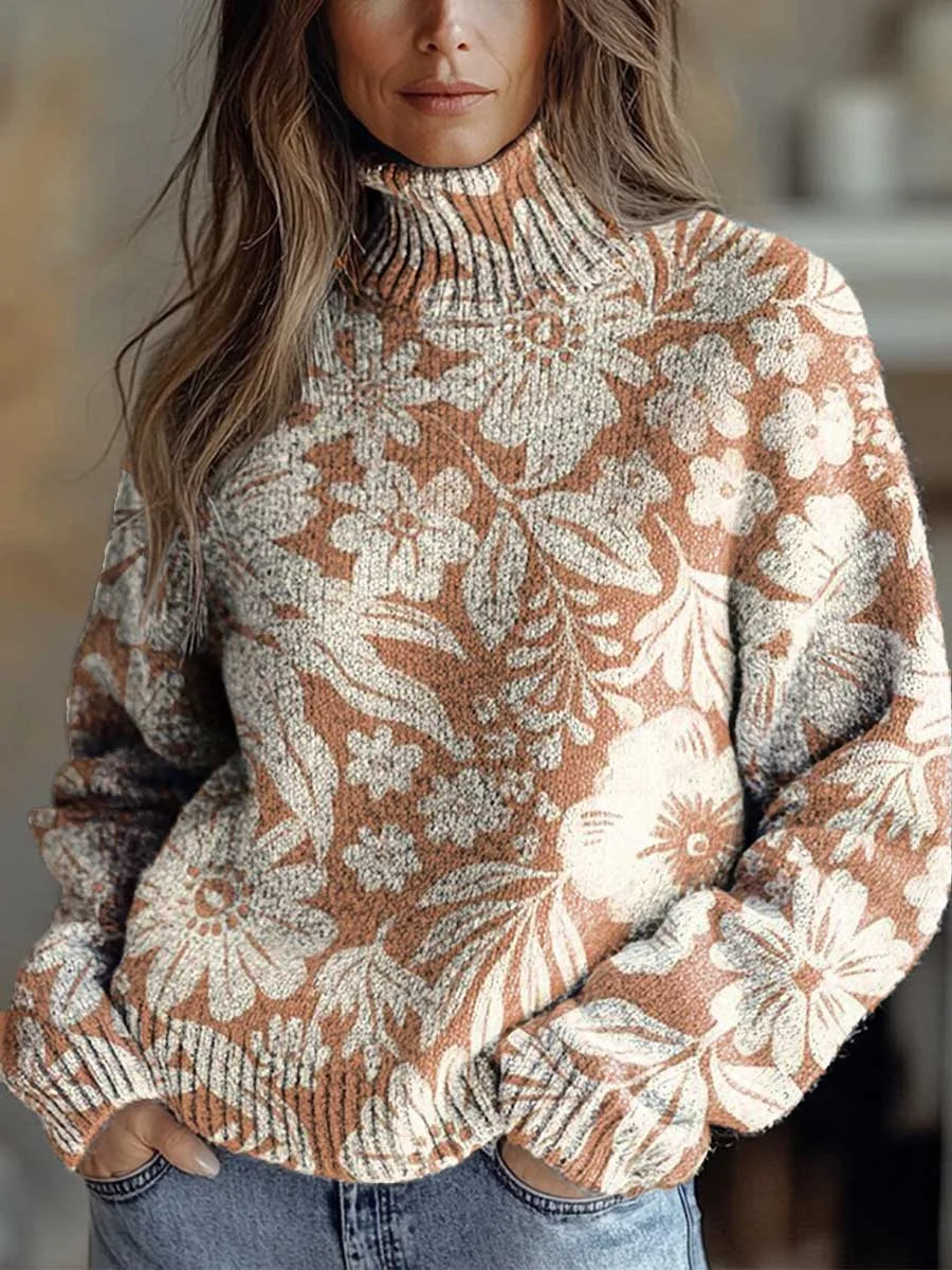 Briala - Autumn Glow Turtleneck Sweater