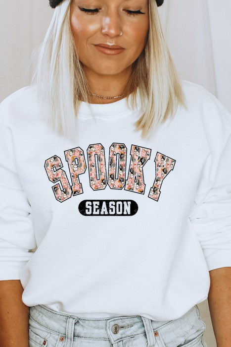 Spooky Season Halloween Print Sweatshirt
