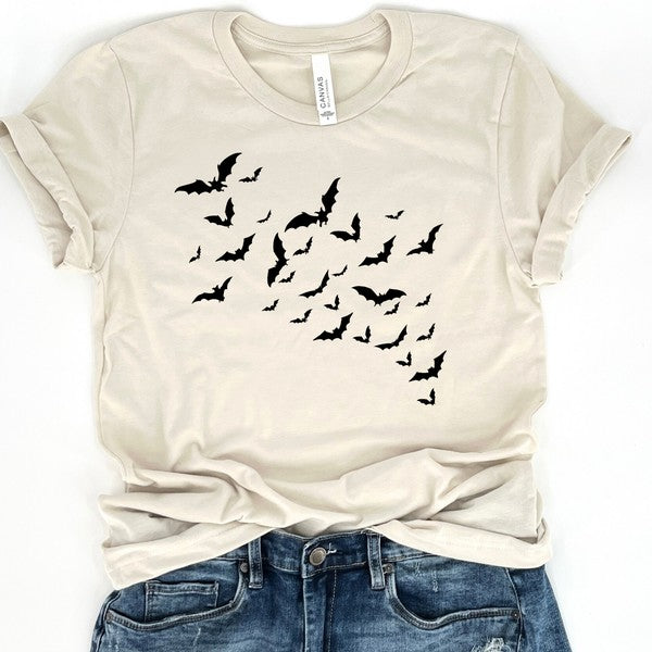 Plus - Halloween t-shirt Flying Bats / Bat Swarm