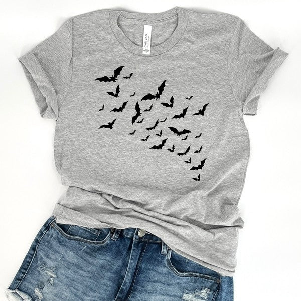 Plus - Halloween t-shirt Flying Bats / Bat Swarm