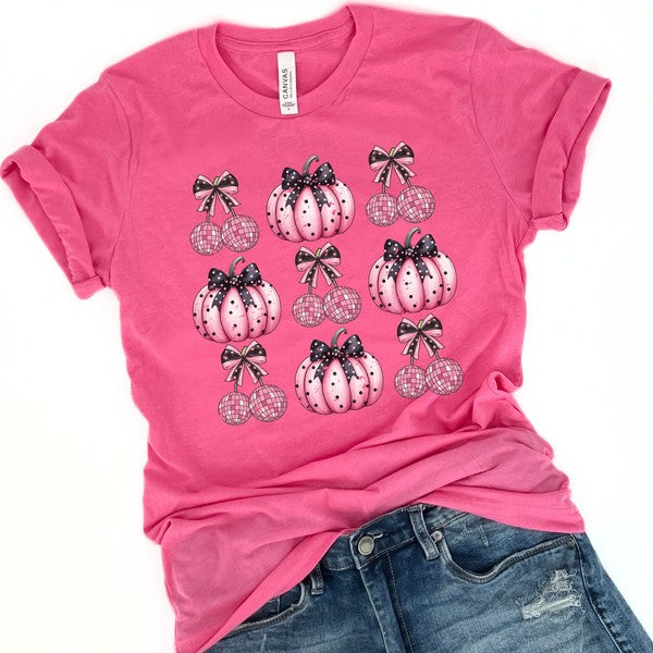Halloween t-shirt retro pumpkin disco cherry balls