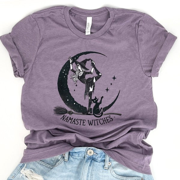 Namaste witches women's Halloween t-shirt