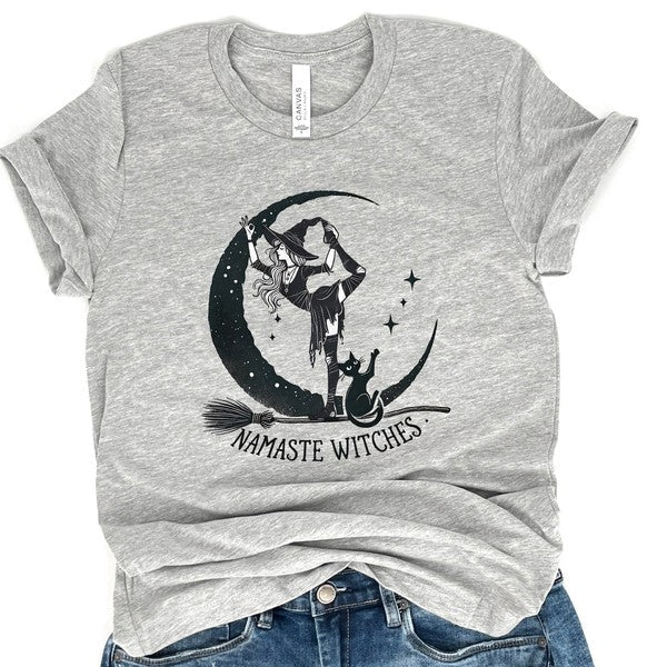 Namaste witches women's Halloween t-shirt