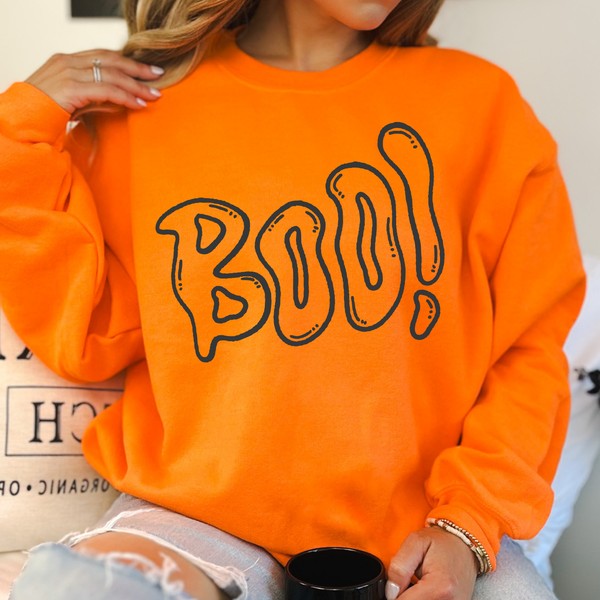 Funny Halloween ghost statement sweatshirt