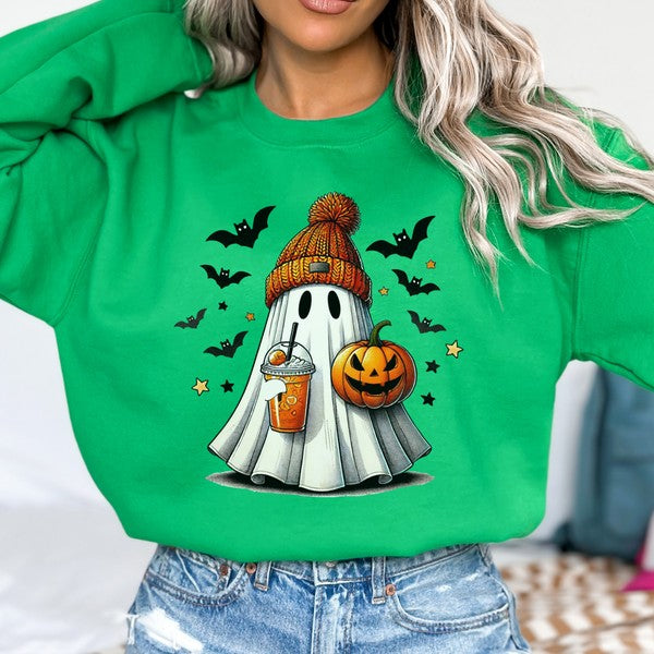 Halloween Pumpkin Spice Ghost graphic sweatshirt
