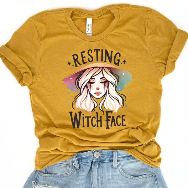 Halloween t-shirt Anime resting witch face