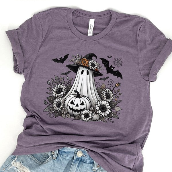 Halloween gardening ghost funny graphic t-shirt