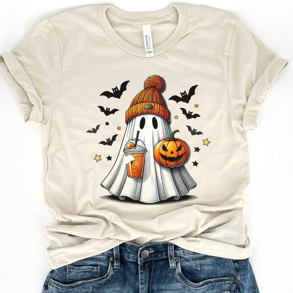 Pumpkin spice funny Halloween ghost t-shirt