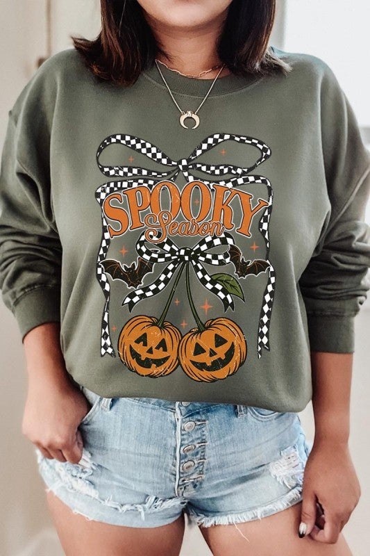 Pumpkin Cherries Graphic Sweatshirt