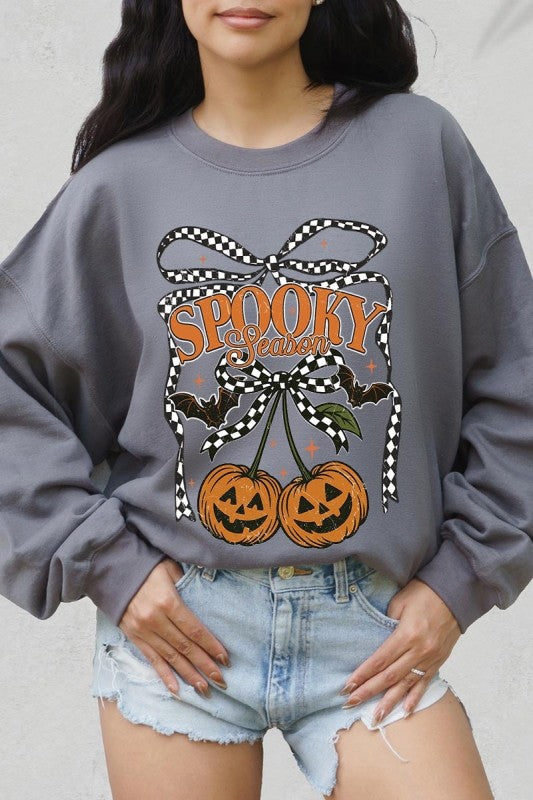 Pumpkin Cherries Graphic Sweatshirt