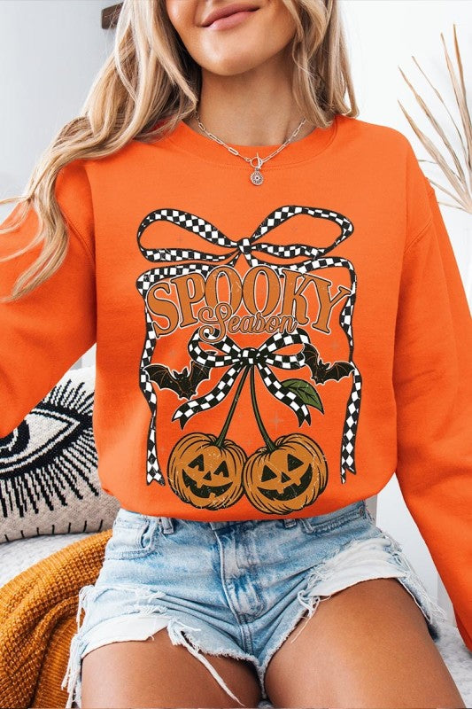 Pumpkin Cherries Graphic Sweatshirt