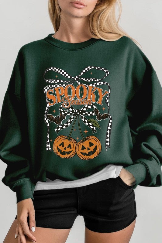 Pumpkin Cherries Graphic Sweatshirt