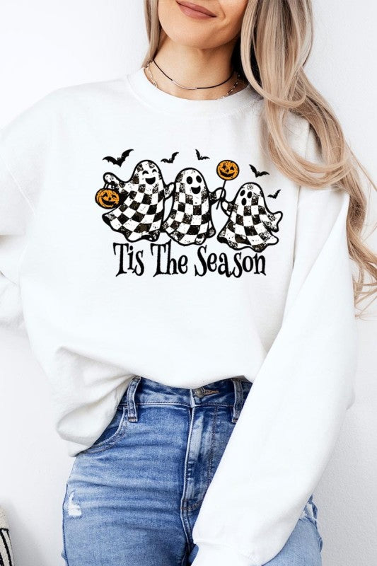 Retro Ghosts Graphic Sweatshirt