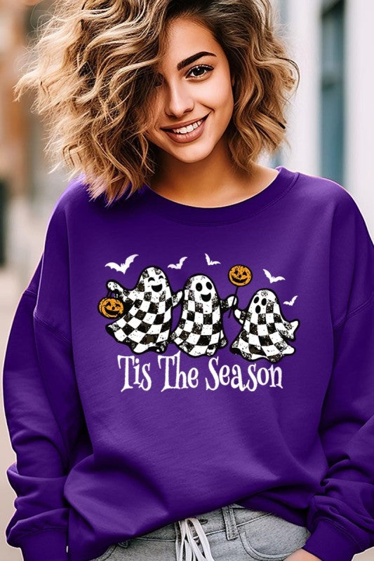 Retro Ghosts Graphic Sweatshirt