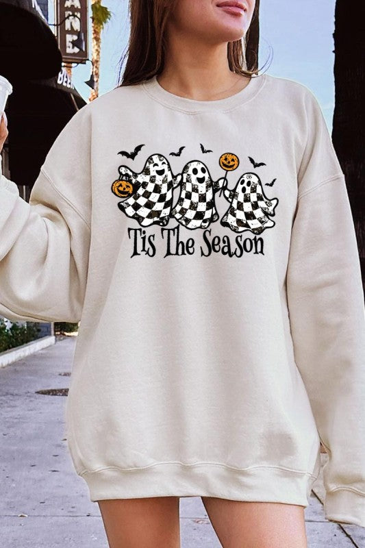 Retro Ghosts Graphic Sweatshirt