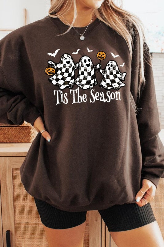 Retro Ghosts Graphic Sweatshirt