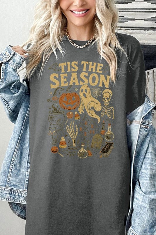 Tis The Season Halloween Graphic Heavy Cotton Tee