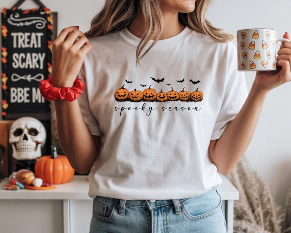 Spooky Season Halloween Graphic Tee Top