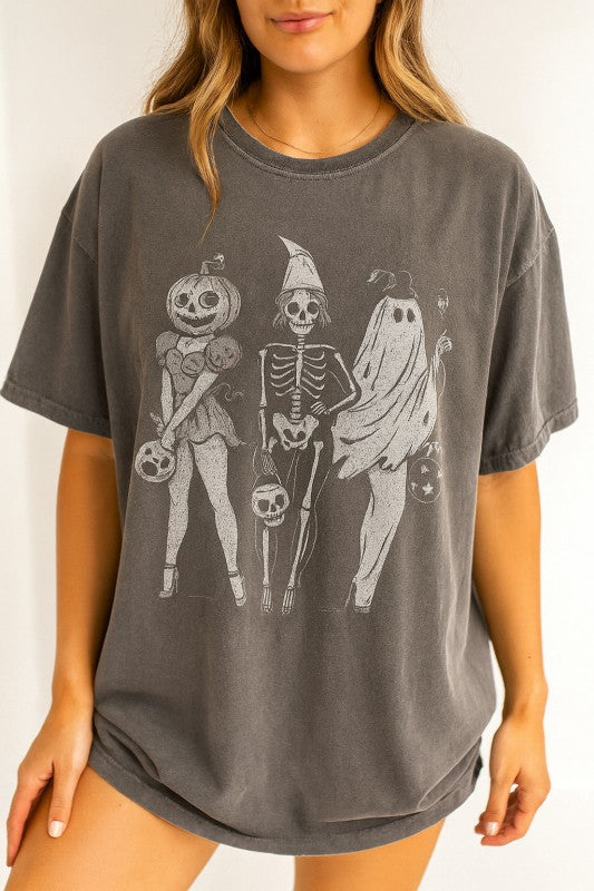 Halloween Ladies Oversized Tee