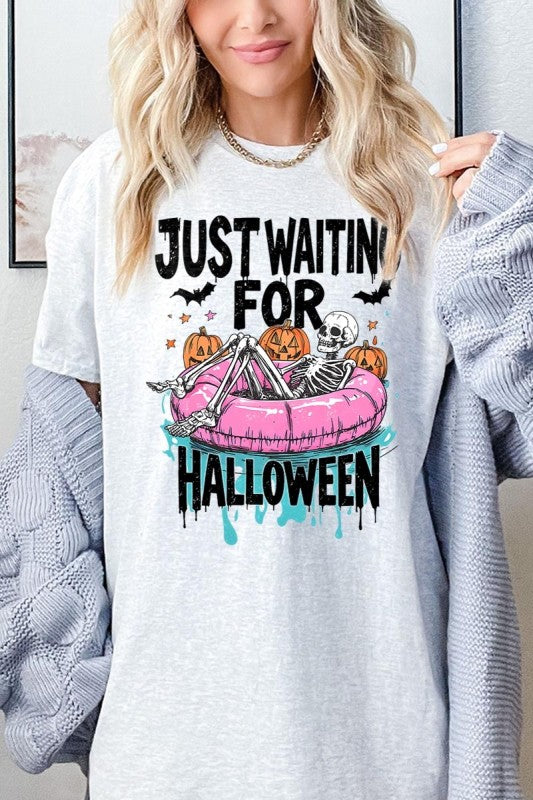Just Waiting For Halloween Heavy Cotton Tee