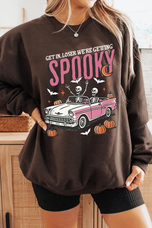 Spooky Skeleton Graphic Sweatshirt