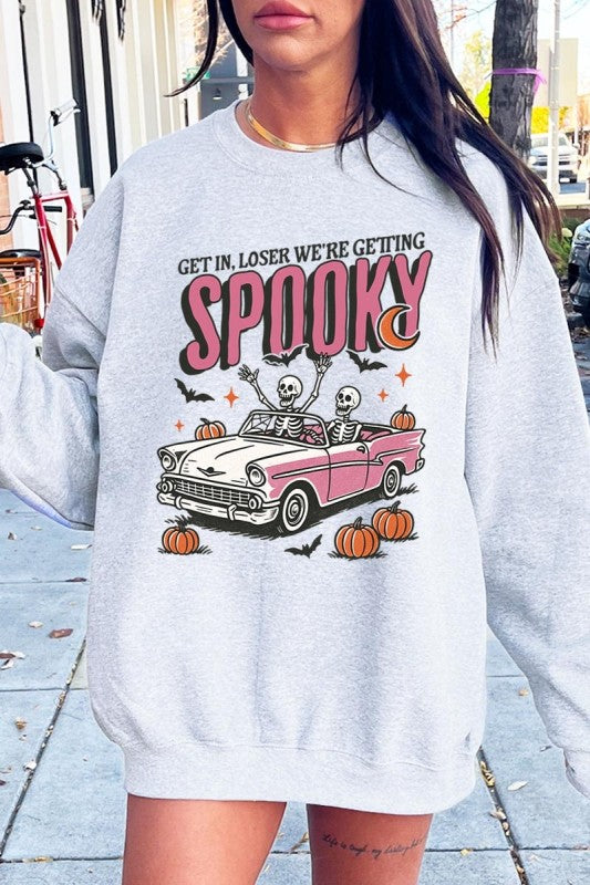 Spooky Skeleton Graphic Sweatshirt