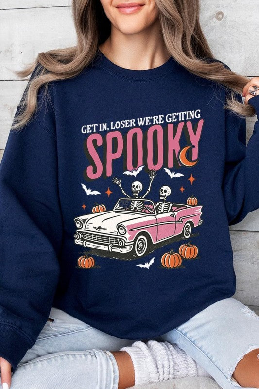 Spooky Skeleton Graphic Sweatshirt