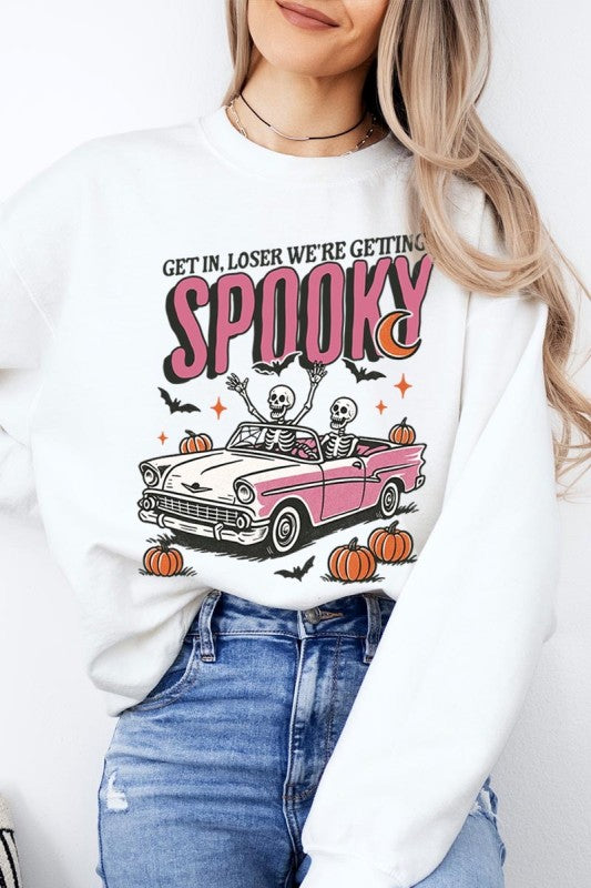 Spooky Skeleton Graphic Sweatshirt