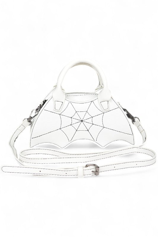 Halloween Spiderweb Stitching Bat Swing Bag