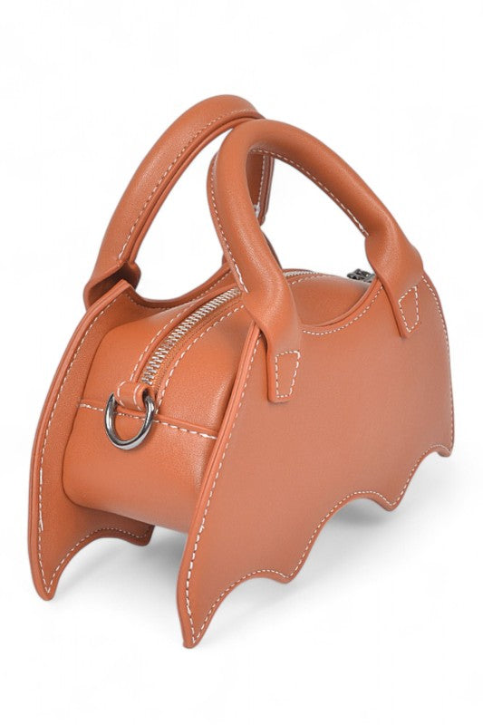 Halloween Spiderweb Stitching Bat Swing Bag