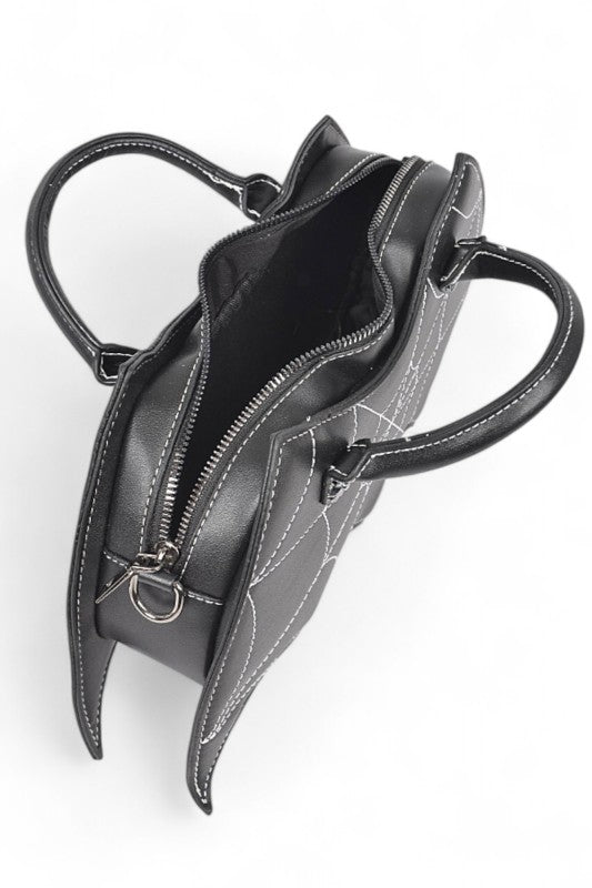 Halloween Spiderweb Bat Inspired Clutch Bag