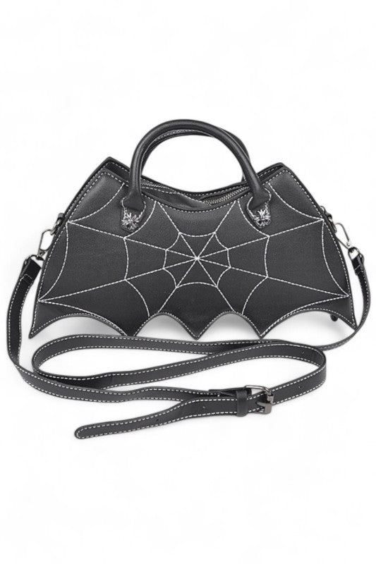 Halloween Spiderweb Bat Inspired Clutch Bag