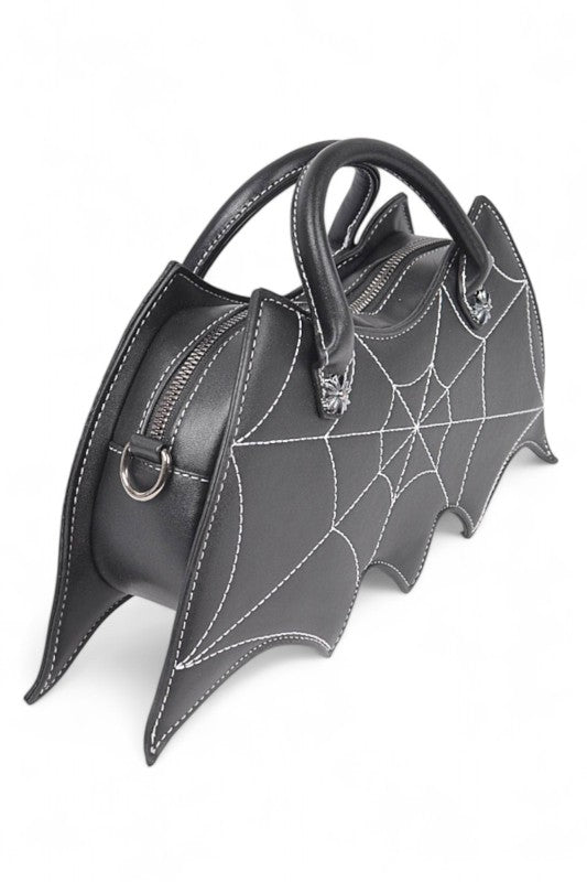 Halloween Spiderweb Bat Inspired Clutch Bag