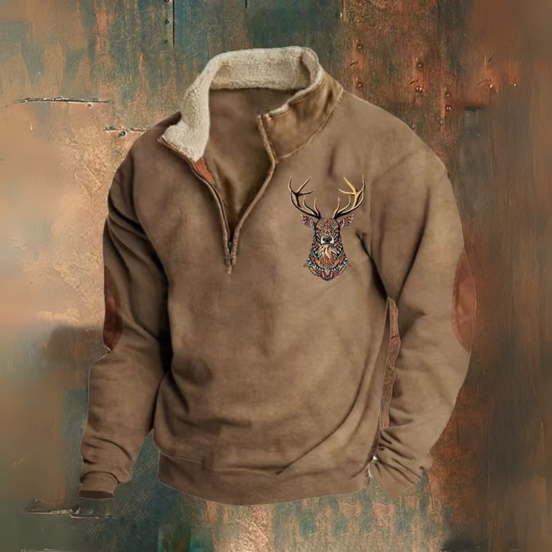 PAOLO™|QUARTER ZIP SWEATER