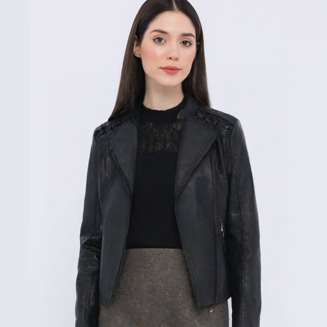 Lena - Women's Faux Leather Jacket