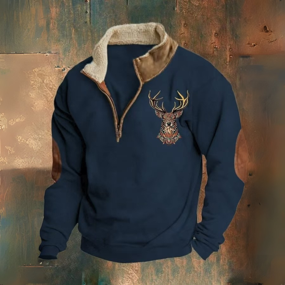 PAOLO™|QUARTER ZIP SWEATER