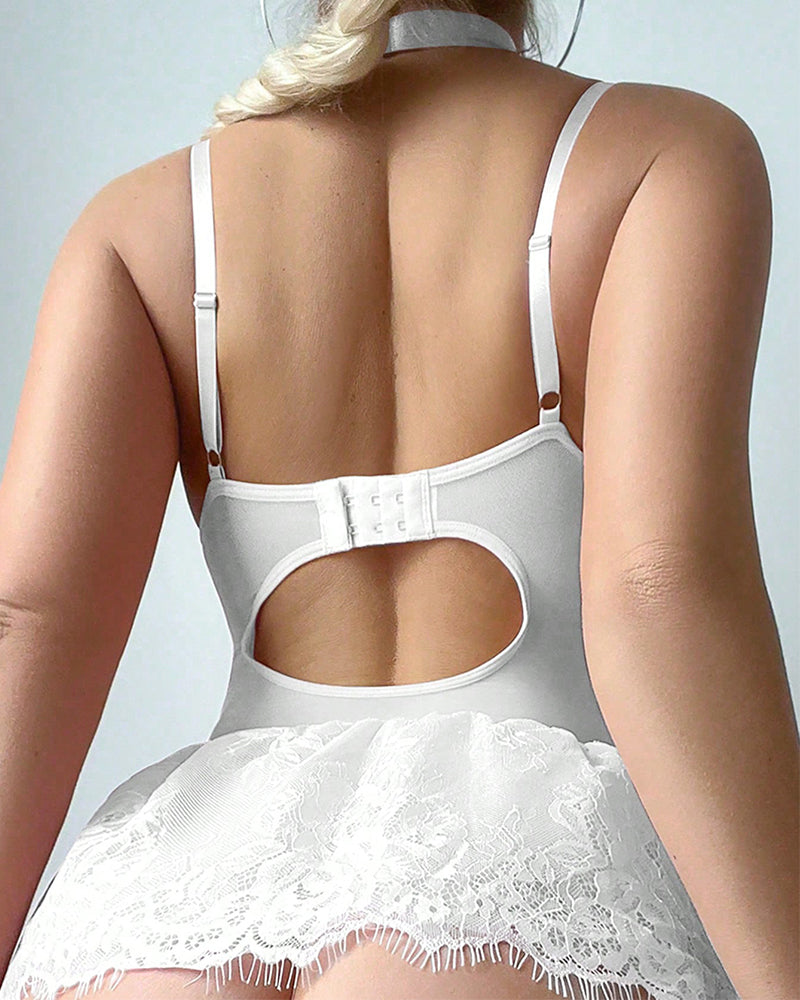 Zara™ | Romantic Lace Trim Bodycon Lingerie