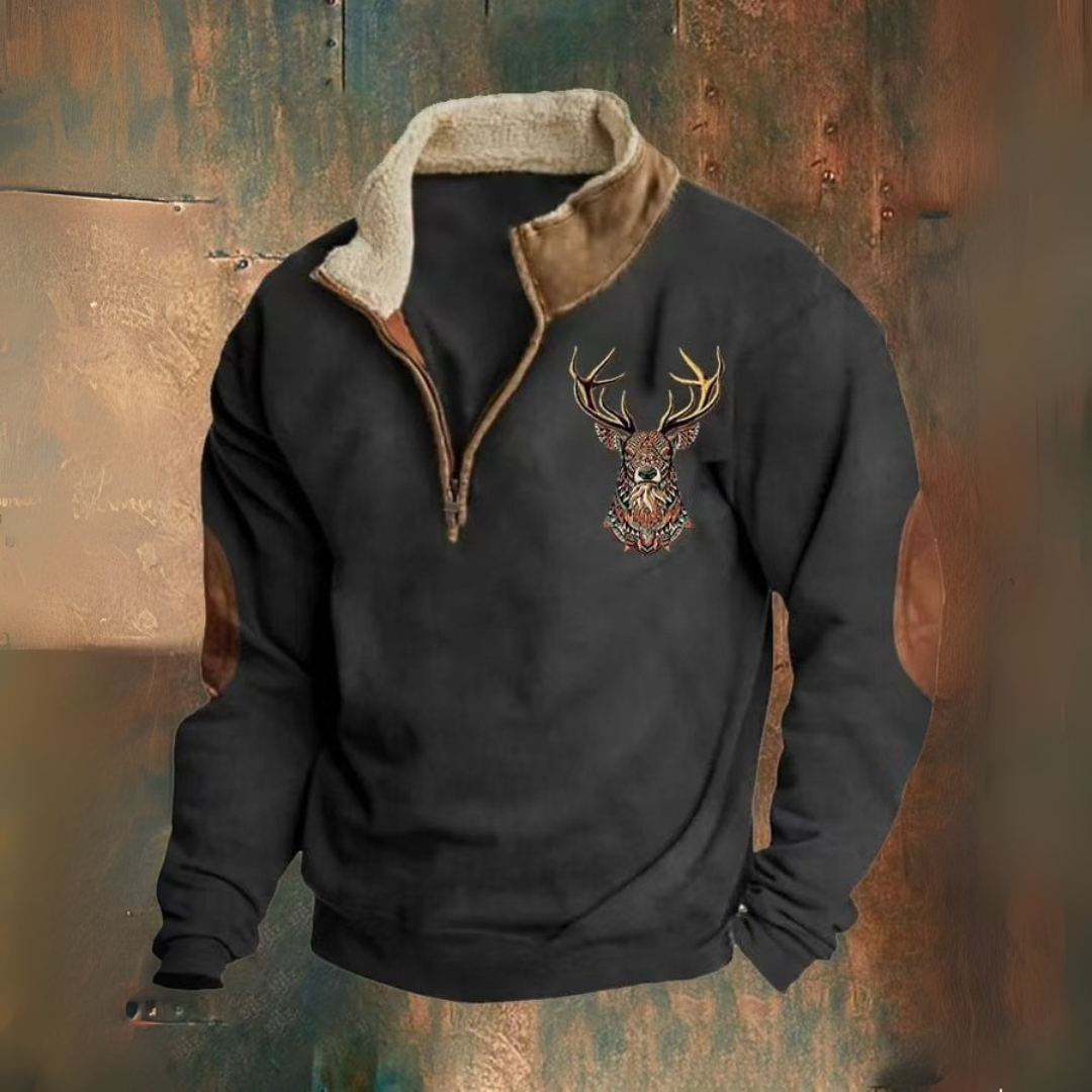 PAOLO™|QUARTER ZIP SWEATER